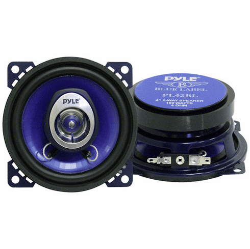 Pyle 4" 2 way car speakers PL42BL NEW 180 watts
