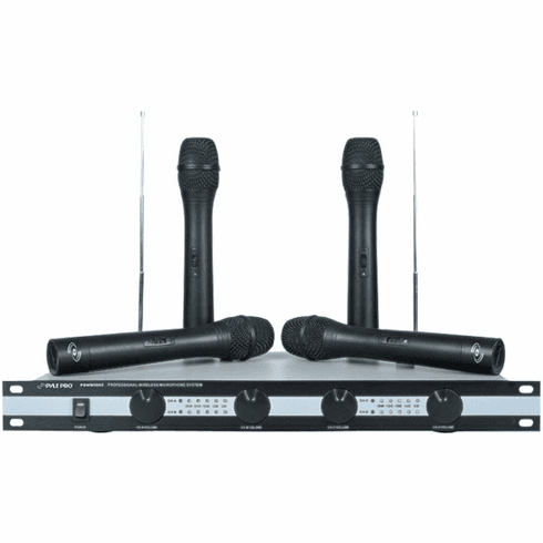Pyle 4 VHF (Very high frequency) Wireless Mic. System PDWM5000
