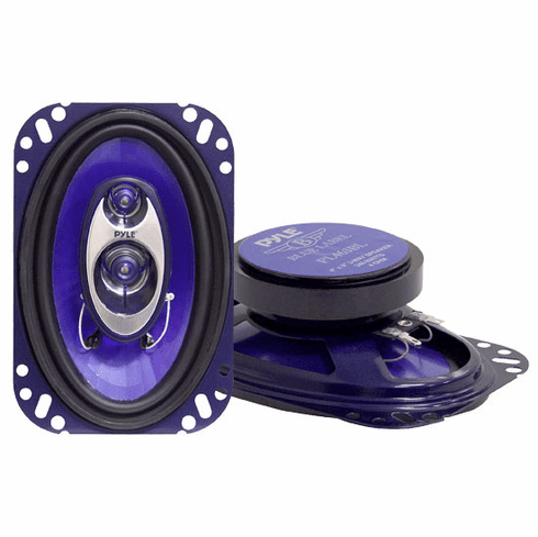 Pyle 4"x 6" Three-Way Tri-axial Speaker System PL463BL