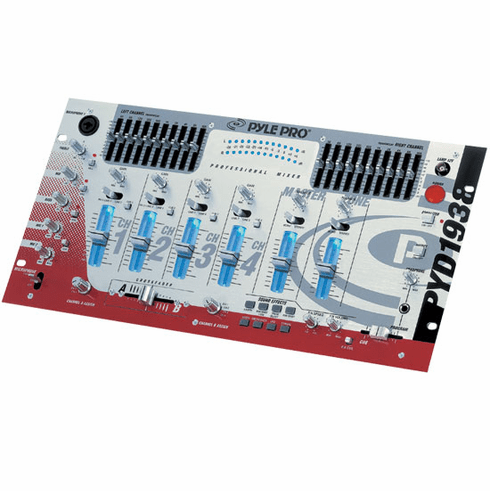 Pyle DJ 19" Rack Mount Four Channel Professional Mixer PYD1938