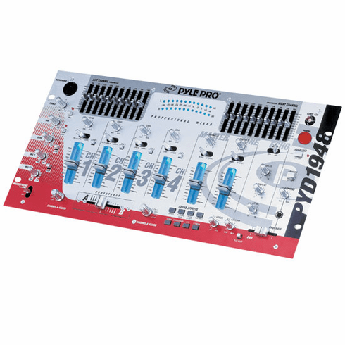 Pyle DJ 19" Rack Mount Four Channel Professional Mixer PYD1948