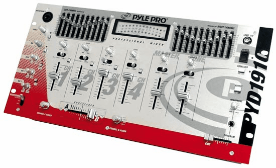 Pyle DJ Four Channel Professional Mixer PYD1910