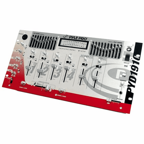 Pyle DJ Four Channel Professional Mixer PYD1910