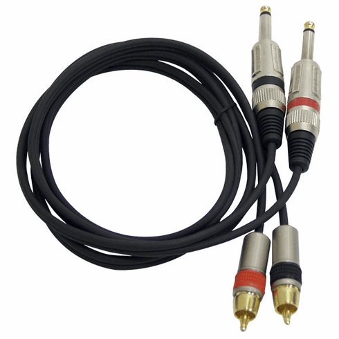 Pyle Dual 5ft 6.35 Jack to RCA Male Cable PPRCJ05