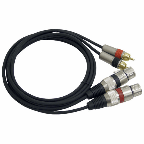 Pyle Dual 5ft XLR Female to RCA Male Cable PPRCX05