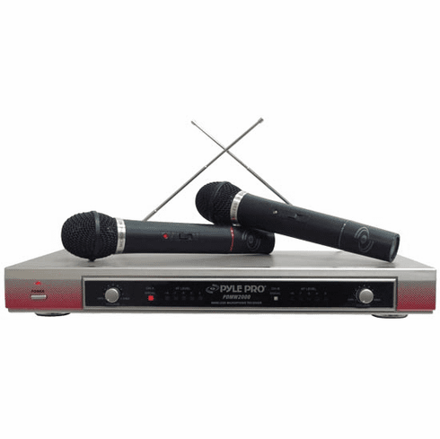 Pyle Dual Wireless Microphone System PDMW2000