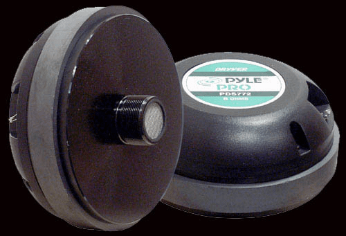 Pyle Midrange/Tweeter Compression Horn Driver (350watt)  PDs772 (107db)