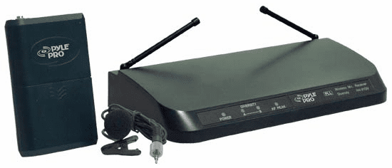 Pyle PLL Synthesized Wireless Belt Pack Trasmitter & Lepel Microphone w/ PLL Synthesized Wireless Belt Pack Trasmitter & Lepel Microphone w/Receiver PDMW410BP