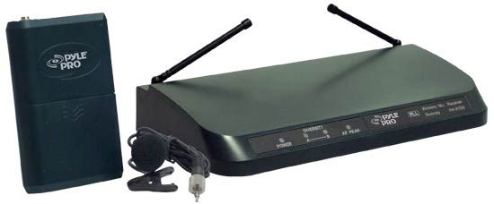 Pyle PLL Synthesized Wireless Belt Pack Trasmitter & Lepel Microphone w/ PLL Synthesized Wireless Belt Pack Trasmitter & Lepel Microphone w/Receiver PDMW410BP