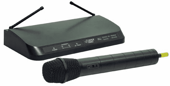 Pyle PLL Synthesized Wireless Microphone w/Receiver  PDMW400HD