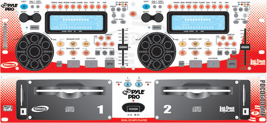 Pyle Professional Dual CD Player with MP3 PDCD6000MP3