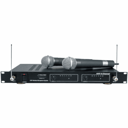 Pyle VHF Wireless Microphone System PDWM8000