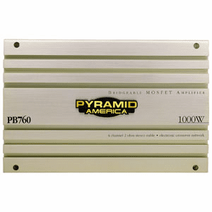 Pyramid 1000 Watt <br>4 Channel Bridgeable Amplifier PB760