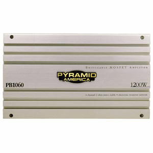 Pyramid 1200 Watt 4 Ch. Bridgeable Amplifier PB1060