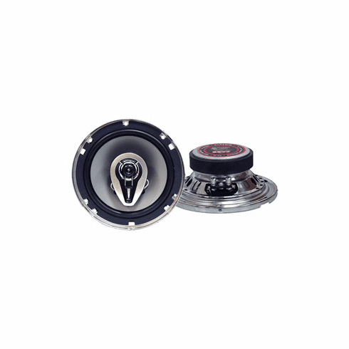 Pyramid 6577     6.5 3-Way Triaxial Speaker w/Chrome Basket & Cone