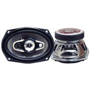 Pyramid 6987     6” x 9” 4-Way  Speaker w/Chrome Basket & Cone