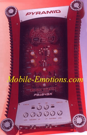 Pyramid PB1845SX 2,000 Watt Power Royal Red Amp