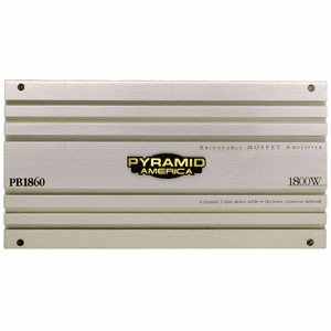 Pyramid PB1860     1800 Watt 4 Channel Bridgeable Amplifier