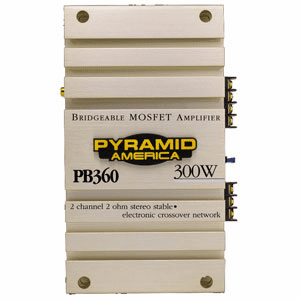 Pyramid PB360     300 Watt 2 Channel Bridgeable Amplifier