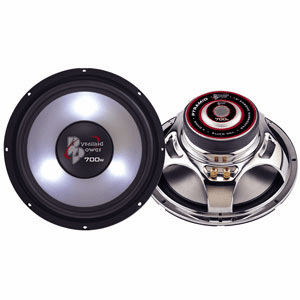 Pyramid PW1077 10"  400 Watt 80oz Magnet Chrome Woofer