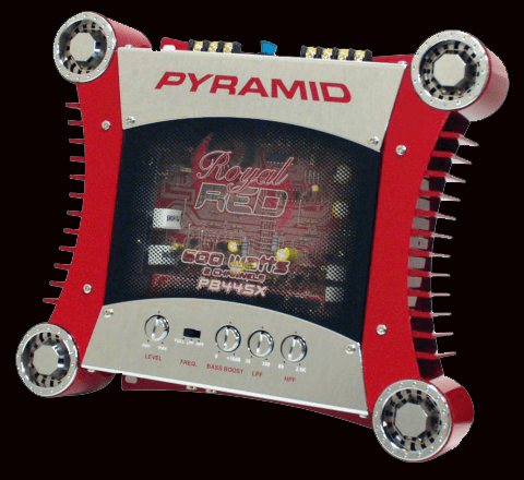 Pyramid Royal Red 2-Channel 600 Watt Amp PB445X
