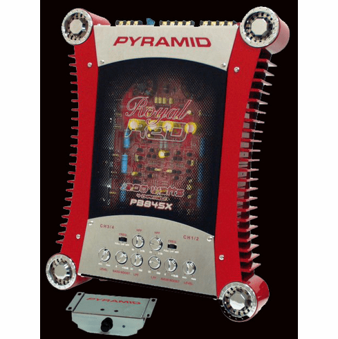 Pyramid Royal Red 4-Channel 1400 Watt Amp PB845X