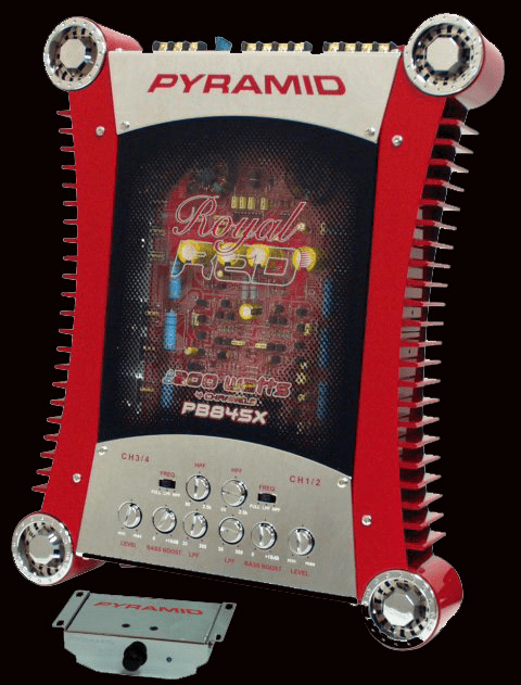 Pyramid Royal Red  4-Channel 1400 Watt Amp PB845X