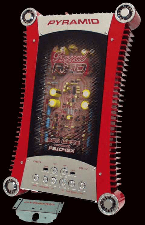 Pyramid Royal Red  4-Channel 1600 Watt Amp PB1045X