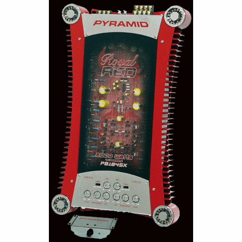 Pyramid Royal Red 4-Channel 2000 Watt Amp PB1845X