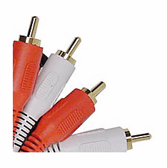 RCA CABLE 20' ft Stereo Clear Gold Plated