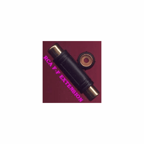 Rca Extension Female-Female  <br>Gold Connectors