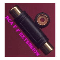 Rca Extension Female-Female  <br>Gold Connectors