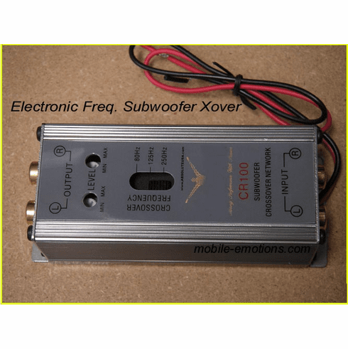 Rca Inline Subwoofer Selectable Electronic Crossover 80/125/250Hz