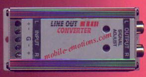 RCA Line Converters- Head unit to Amp