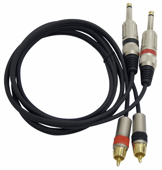 RCA to 1/4" Pro Audio Link Cables 
