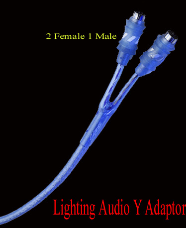 RCA Y Cable  Adaptor <br>Lighting Audio<br>(2 Female to 1 Male )set