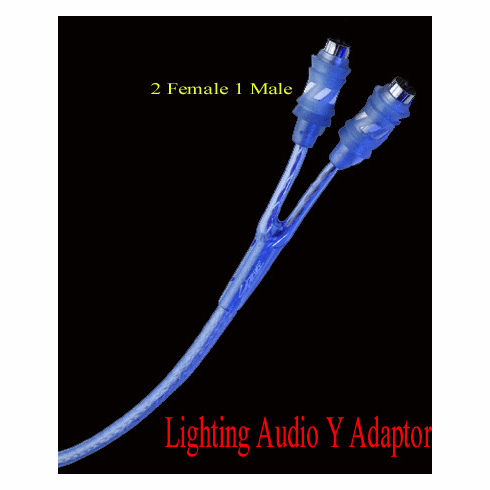 RCA Y Cable  Adaptor <br>Lighting Audio<br>(2 Female to 1 Male )set