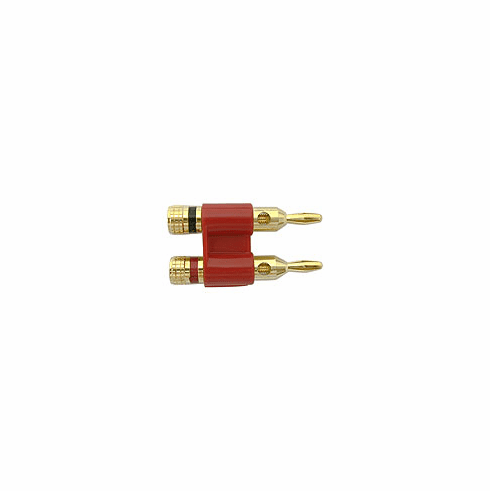 Red 8 Gauge  Stacking Banana Plug Speaker Connectors