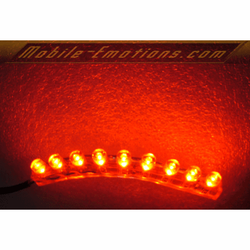 RED LED Flexible Motorcycle / Car Lights with 9 LEDS