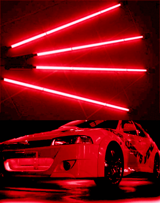 Red Underbody Neon Kits for Cars &Trucks
