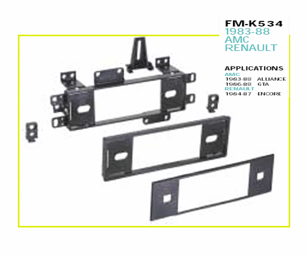 RENULT 83-88 DASH INSTALL KIT FM-K534 