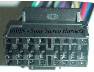 Sony Stereo Wire Harness 16 PIN - Plugs Into Sony