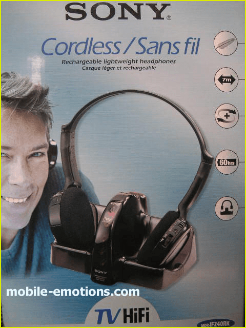 Sony Wireless Infrared Stereo Headphones MDR-IF240K