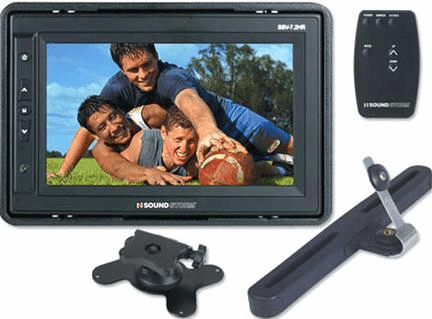 SoundStorm 7.2" Wide Screen LCD Mobile Video Monitor w/ remote
