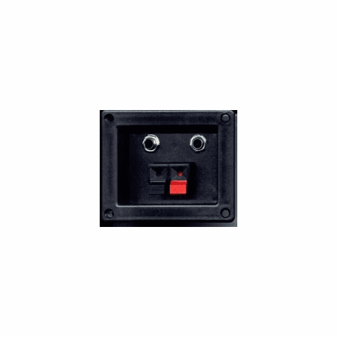 Square Speaker Terminals - Dual 1/4" and Bare Wire  - Out of Stock