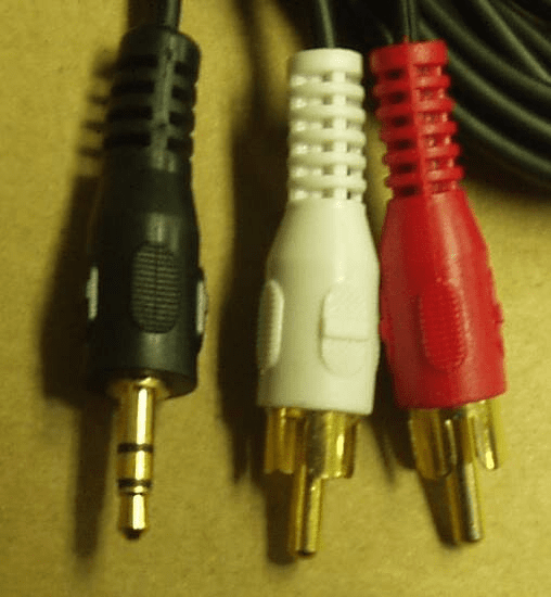 Stereo 1/8" Plug to Rca Interconnects Male to Male 6ft