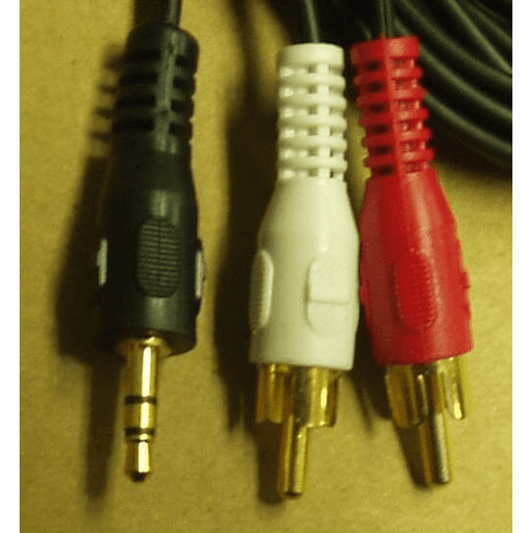 Stereo 1/8" Plug to Rca Interconnects Male to Male 6ft