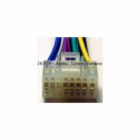 Stereo Wire Harness for Alpine 16 PIN 