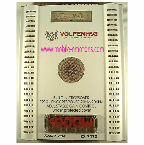 Volfenhag  4 Channel 1000w Tri ch & Bridgeable Amp ZX-7170