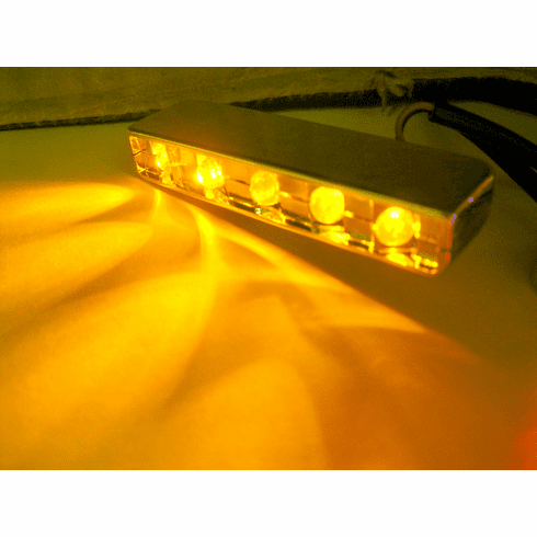 Yellow 5 Led Laser Lights - Glow in Street